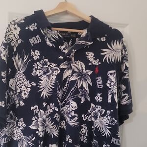 Polo by Ralph Lauren Navy Floral Men's Shirt